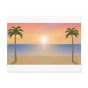 Sunset Beach Scene: postcards