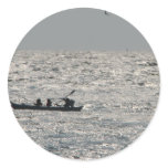Sunset Beach Round Sticker