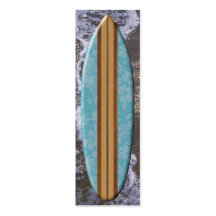 Sunset Beach Surfboard Bookmark Business Cards