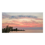 Sunset Behind Clouds by the Lake