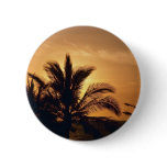 Sunset Behind The Palms Pinback Button