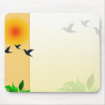 Sunset - Bird flight mousepads