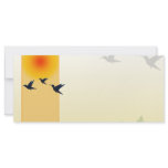 Sunset - Bird flight Full Colour Rack Card