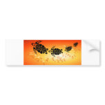 Sunset-Bubble-Turtle bumper stickers