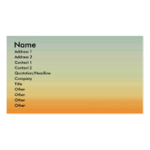 Sunset business card