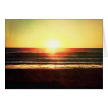 sunset card