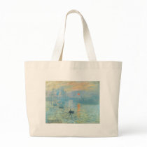 Sunset - Claude Monet Canvas Bag