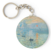 Sunset - Claude Monet Keychains