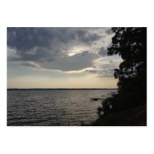 Sunset Clouds Cayuga Lake NY Business Card Template