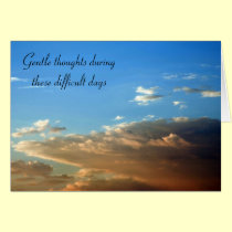 Sunset Clouds Sympathy cards
