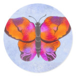 Sunset Coloured Butterfly Painting stickers