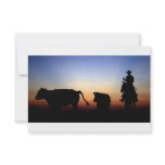 Sunset Cowboy invitations
