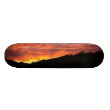 sunset custom skate board