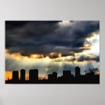Sunset Cutting Through the Storm posters