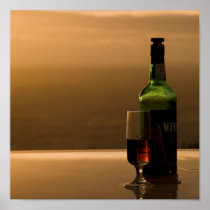 Sunset drink poster