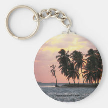 Sunset, E Lemmons, Kuna Yala, Panama Keychain