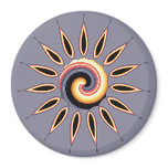Sunset Flower Magnet