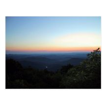 Sunset from an overlook postcards