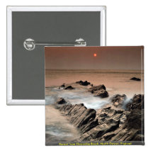 Sunset from Ilfracombe Beach, North Devon, England Pinback Button