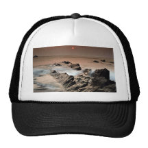 Sunset from Ilfracombe Beach, North Devon, England Mesh Hats