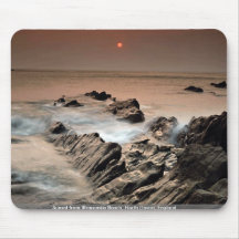 Sunset from Ilfracombe Beach, North Devon, England Mousepad