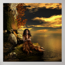 Sunset Glow wsig Poster