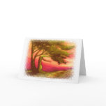 Sunset greeting card