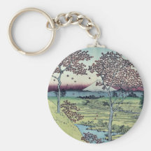 Sunset Hill by Ando,Hiroshige Keychain