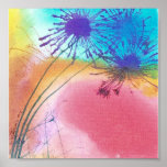 Sunset Hill Flowers Posters