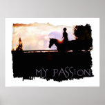 Sunset Horse Ride Posters