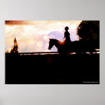 Sunset Horse Ride Posters