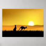 Sunset in Australia Poster posters