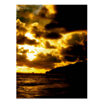 Sunset in Carate, Costa Rica postcards