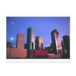 Sunset in Downtown Houston postcards