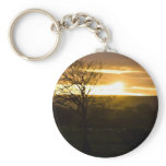 Sunset In North Yorkshire keychains