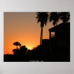 Sunset in Portland Poster