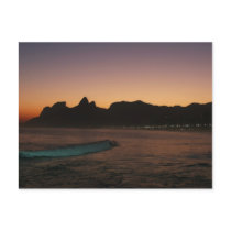 "Sunset in Rio de Janeiro" postcard
