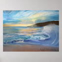 sunset in sesimbra - poster posters