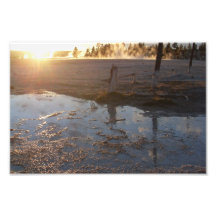 Sunset in Yellowstone Photograph
