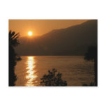 sunset ~ lake como post card