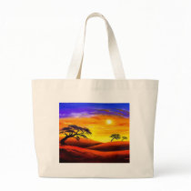 Sunset Landscape Scenery - Multi Canvas Bag