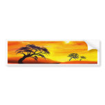 Sunset Landscape Scenery - Multi bumper stickers