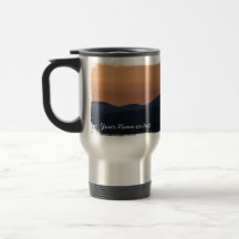 Sunset Layers; Customisable Coffee Mugs