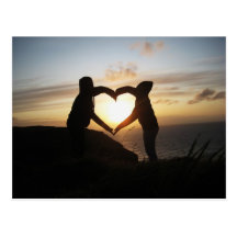 Sunset Love Postcard