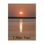 Sunset Miss You Postcard