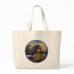 Sunset(Monet) - Black Arabian Horse bags