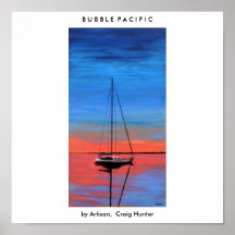 Sunset Mooring Print