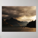 Sunset Mountains Poster