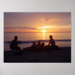 Sunset Mt Irvine Tobago posters