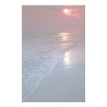 Sunset, ocean, sand, seashore, Florida, U.S.A. Customized Stationery